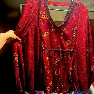Full length sleeve with floral print